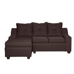 MASEL - Seccional Viena 3c Izq intercambiable chocolate190 x 140x90