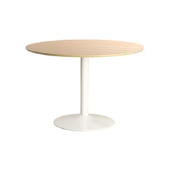 SUR DISEÑO - Mesa de Comedor Ibiza Blanca Roble Natural D110cm