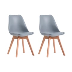 GLOBAL LATIN GROUP - Pack 2 Sillas Eames - Gris