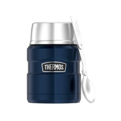 THERMOS - Termo comida 470ml con cuchara azul brillante