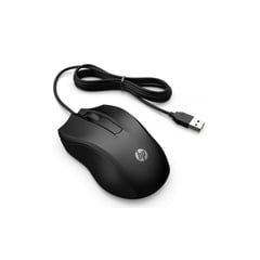 HP - Wired Mouse 100 Black-Win 7 ,8 , 10 MacOS 10.1