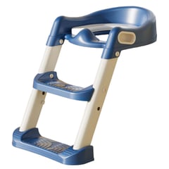 CRUSEC - Asiento De Baño Entrenamiento Escalera Wc Para Niños Azul