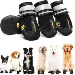 COREJOY - Zapatos Impermeables Para Perros talla 5 -Negro