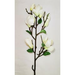 COREL - Flor Decorativa Magnolia Bud Stem Crema 84cm