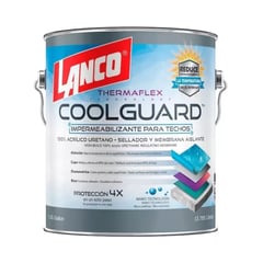 LANCO - Sellador Impermeabilizante De Techos Coolguard 1GL ROJO TEJA