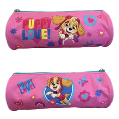 INTEK GAMES - Estuche Escolar Cilindrico Paw Patrol Rosada Niña