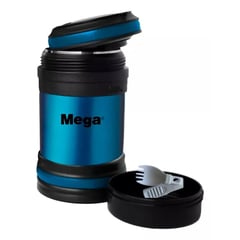 MEGA - Termo de Comida Maxx Azul 600 Ml (6 Horas Caliente) con Tenedor