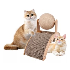 AIZO - Rascador Y Juguete Para Gatos Arco Y Bola Vertical