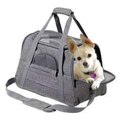 GENERICO - Bolso Transportador Mascota Viajes 43x25x28 262371 Gris