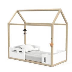 KIDSCOOL - CAMA CASITA LIV BLANCA NATURAL