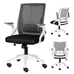 VIDITA - Silla De Oficina Escritorio Ejecutiva Asiento Látex 101x60x56cm Blanco