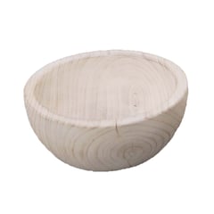 ANTICO HOME - Cuenco En Madera De Paulownia Tallada A Mano Hiedra M