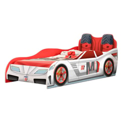 KIDSCOOL - CAMA INFANTIL FAST CAR BLANCO