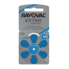 RAYOVAC - PILAS PARA AUDIFONOS MEDICADOS +675 X 6 PILAS