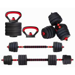 YEP S - Mancuernas 30 kg Set Ajustable a Barra 3 En 1