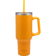 KEEP - Vaso Mug Termico Portatil Acero Inoxidable 1180 Ml Color Amarillo