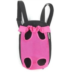 GENERICO - Bolso Transportador Para Mascota Pecho Espalda L Fucsia