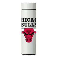 GENERICO - TERMO DIGITAL CON TERMÓMETRO - CHICAGO BULLS - 450 ML