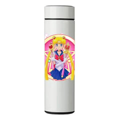 GENERICO - TERMO DIGITAL CON TERMÓMETRO - SAILOR MOON - 450 ML