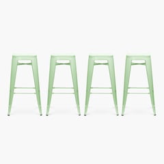 FORM DESIGN - Pack 4 Taburetes Tolix 77 Asiento Metal Menta