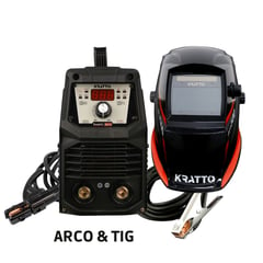 KRATTO - KRATTO1 Soldadora Inverter EASYARC-200 ARCO+TIG 200A +Mascara