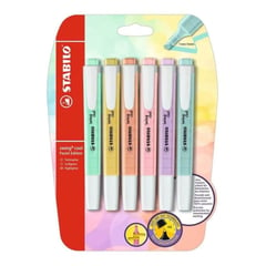 STABILO - Set 6 Destacadores Swing Cool Pastel