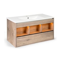 STRETTO - Mueble Vanitorio Completo 90x46 cm Éclair