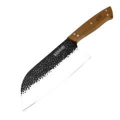 KANGKAWE - Cuchillo Machete Hacha Parrillero Martillado Bbq Color Negro