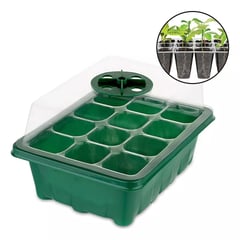 KUANGYE - Kit Huerta Mini Invernadero Sustrato Germinación Semillas