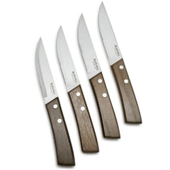 BLACK BULL - Set 4 Cuchillos Acero Inoxidable Steak Extra Filo