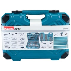 MAKITA - Set De 221 Piezas De Llaves, Puntas Y Vasos