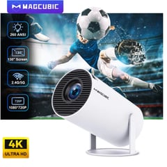 BRO TOUMI - De P3 Max proyector 4K WiFi 1080P Bluetooth Android 11