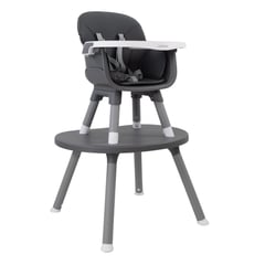 BEBESIT - Silla de Comer Baby Desk 4 en 1 Gris