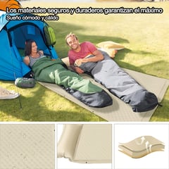 AIZO - Colchón Cama Inflable Autohinchable 1 Plaza Con Almohada