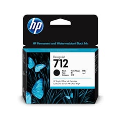 HP - Cartucho de Tinta TINTA 712 Negro 80ML compatible DesignJet T210, T250, T650