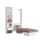 HOGA - Cama Plegable Vertical 1 Plaza Vancouver Blanco