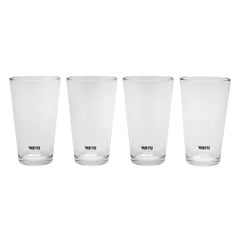 WAYU - Set 4 Vasos Vidrio