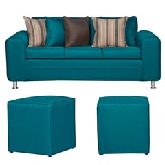 RUZAM MOBEL - SOFA LEGEND 3 CUERPOS Y DOS POUF CALIPSO