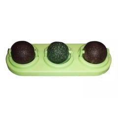 DEFENSOR FOREVER - Pack De 3 Bola De Hierba Gatera Prensada, Para Gatos Verde