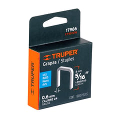 TRUPER - Grapa 5/16 Pulgadas Et-50-5/16 Caja 1.000 Pzas