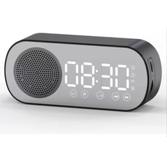 GENERICO - Reloj Despertador Digital Pantalla Led Bluetooth Parlante Fm