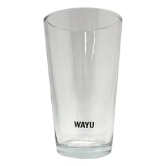 WAYU - Set 4 Vasos Vidrio Grueso 475ml Crystal Glass Bebida Jugo