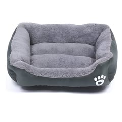 CRUSEC - Cama para Perros Gatos Mascotas 90x70 Negro