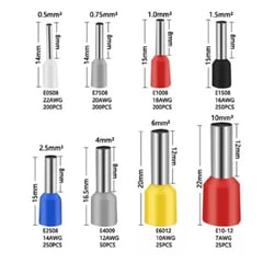 GENERICO - Kit Terminales Electricos Ferrules 1200