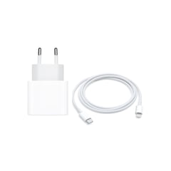 APPLE - Cargador USB-C 20W Original Con Cable C Lightning 1mt