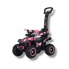 GENERICO - Corre Pasillos Jeep Niños Triciclo Juguete Con Manilla Rosa