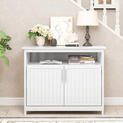 GENERICO - MUEBLE BUFFET APARADOR BLANCO PARA LIVING COMEDOR O SALA DE ESTAR