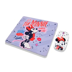 DISNEY - Kit Mouse Inalambrico y Mouse Pad Minnie 2