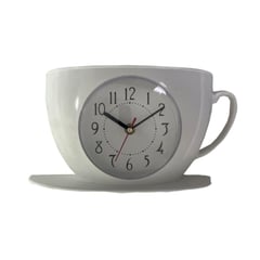 CAP DOR - Reloj Coffee White Decorativo