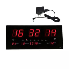 IRM - RELOJ DIGITAL DE PARED CON INDICADOR DE TEMPERATURA.